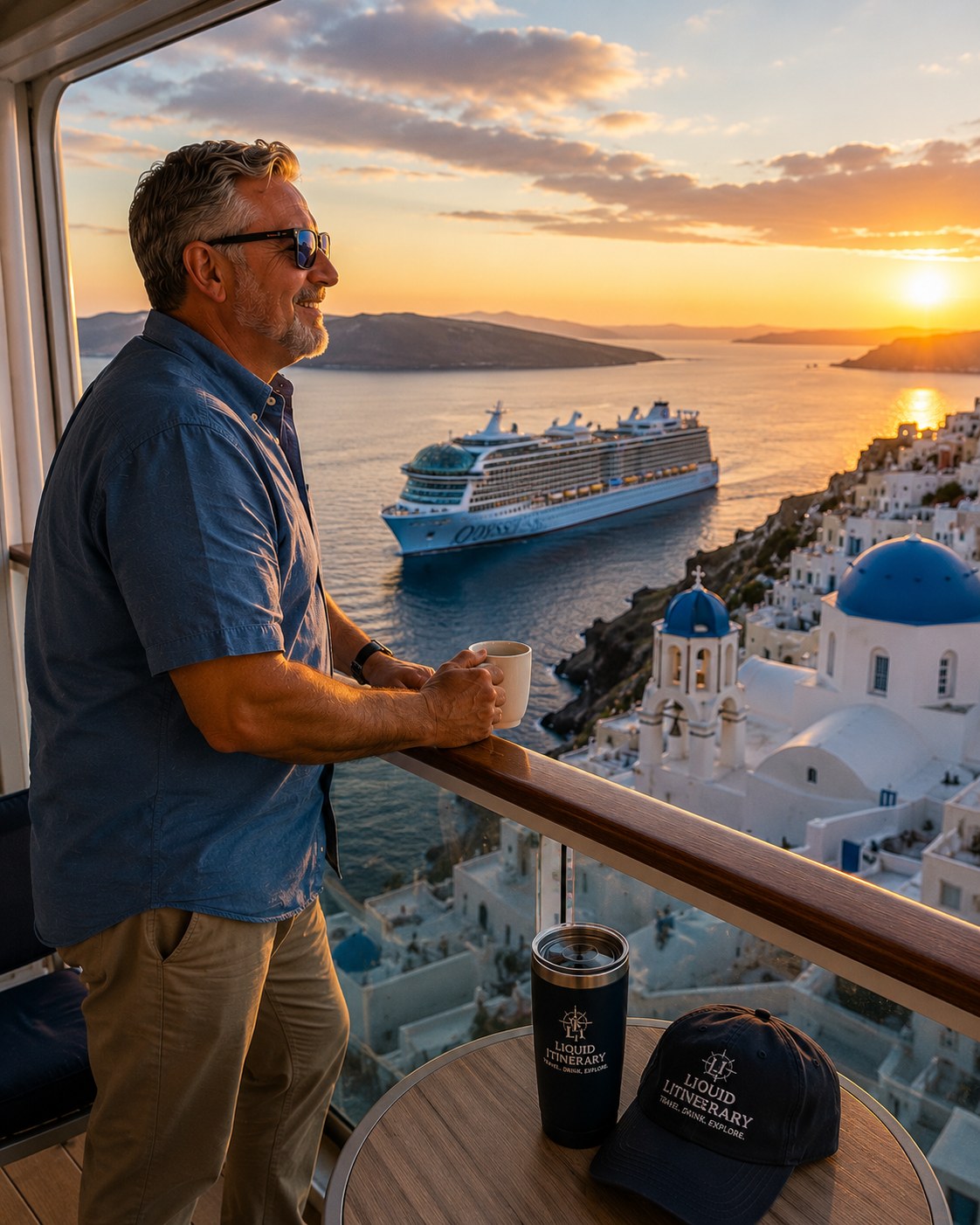 Santorini port