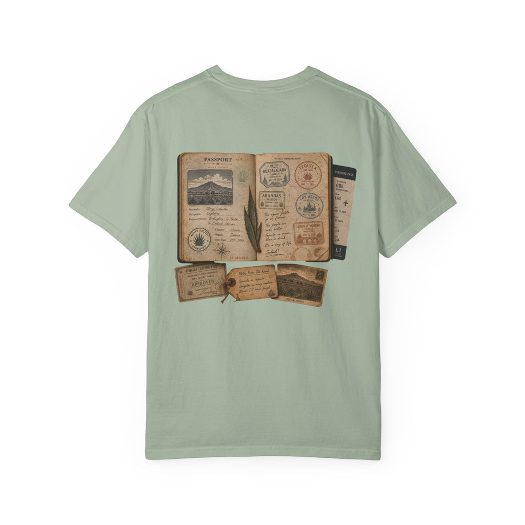 Tequila Passport Graphic T-Shirt — Vintage Adventure Journal Tee