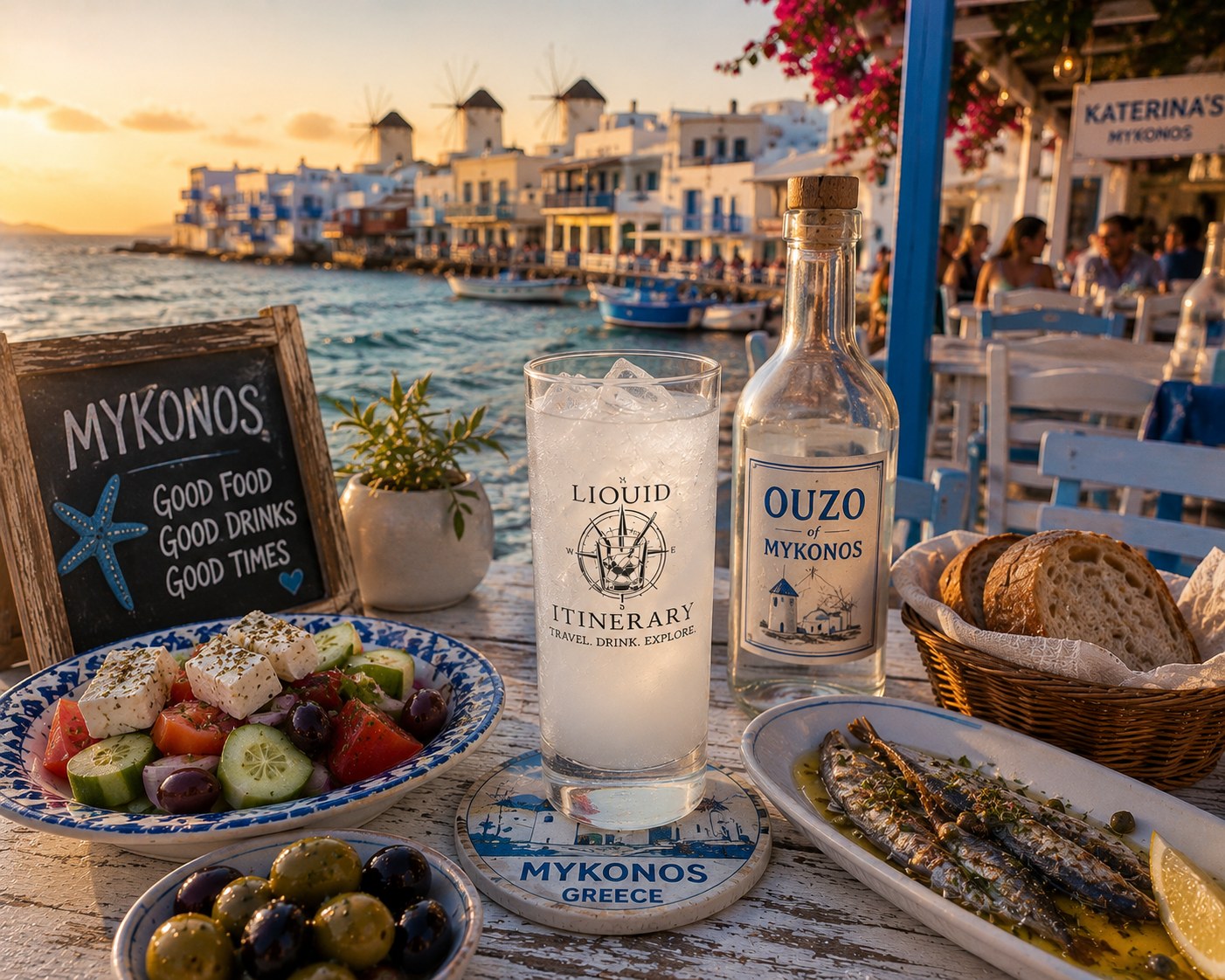 Mykonos port